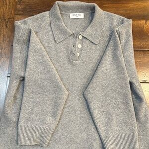 Parke polo sweater Heather grey size S/M